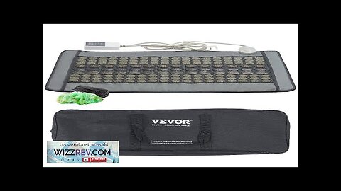 VEVOR Far Infrared Heating Pad 108 Natural Jade 42 Tourmaline Stone Heating Review