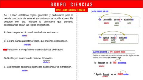 GRUPO CIENCIAS REPASO 2025 - 2 | Semana 07 | Lenguaje