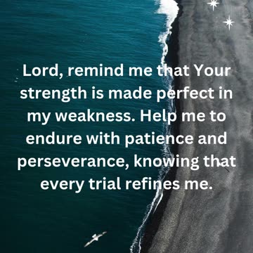 Prayer for Strength and Endurance