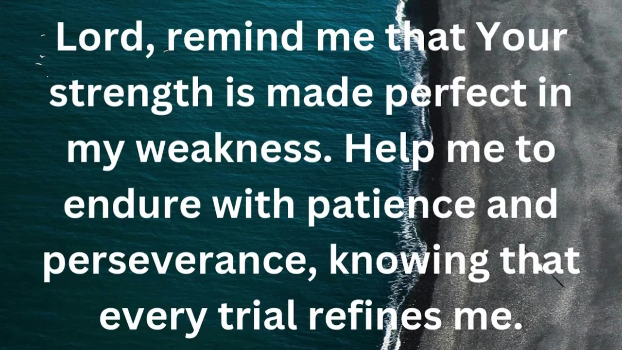 Prayer for Strength and Endurance