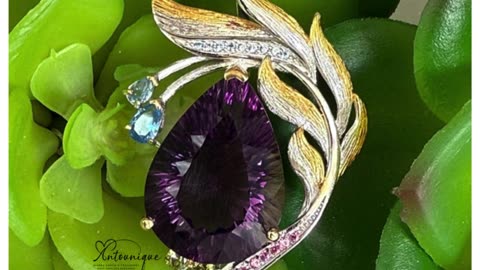 💜 The Amethyst Magnifique Pendant is a statement of power, elegance, and spiritual alignment.⁣⁣