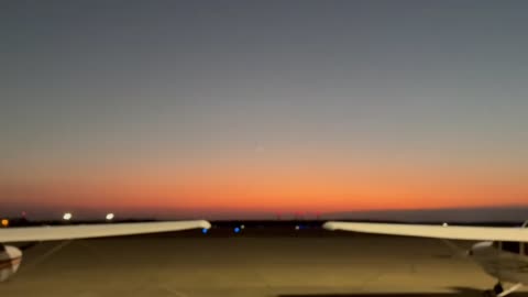 Dusk winter solstice, moon