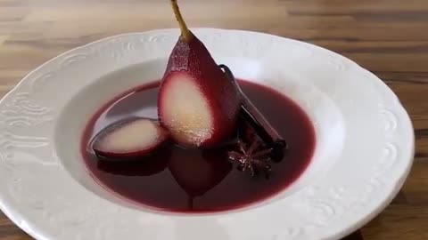 Poached Pears in Red Wine Recipe