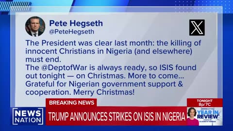 Nigerian government is FULLY COOPERATING with President Trump on striking Muslim terrorists