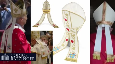 Papa Leone XIV l'americano Robert Francis Prevost ripristina il suo stemma sulle infule.Introvabili paramenti di Papa Francesco col suo stemma DOCUMENTARIO tutti i prelati,i vescovi,i cardinali al papa hanno degli stemmi araldici ecclesiastici propri