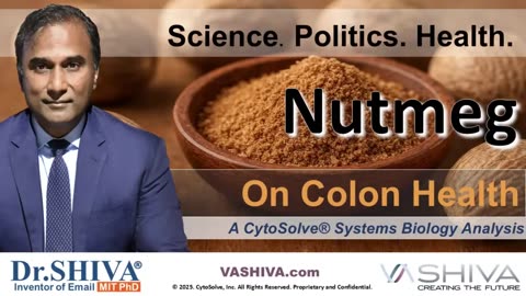Dr.SHIVA® LIVE: Nutmeg on Colon Health @CytoSolve® Systems Analysis