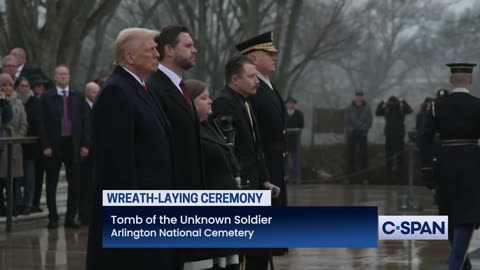 Trump Participates in Wreath-laying Ceremony at Arlington National Cemetery