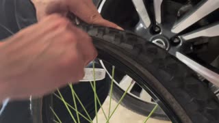 Blasian Babies Brother Helps DaDa Replace His Charity Store Purchased Bicycle Tire Inner Tube!