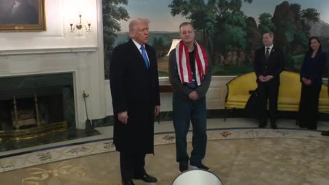 President Trump Greets and Welcomes Marc Fogel Back to The United States