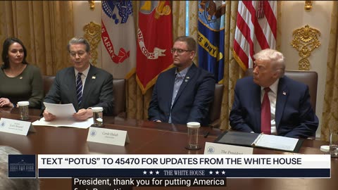 President Trump Participates in a Roundtable