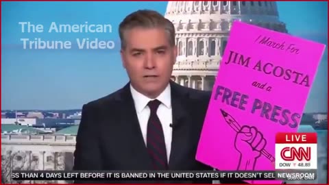 WATCH: Jim Acosta Ridiculed for Ridiculous Live on Air Stunt He Pulled in Attempt to Keep His Job