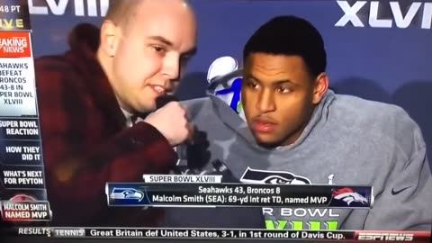 9/11 Truther Interrupts Super Bowl Press Conference [2014]