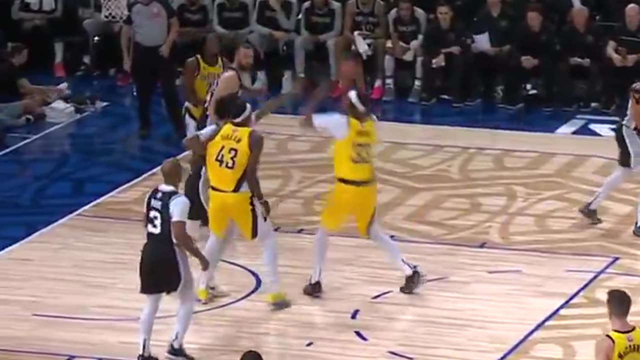 Myles Turner: HAMMER TIME! 🔨💥 Incredible dunk for the Pacers! #NBA