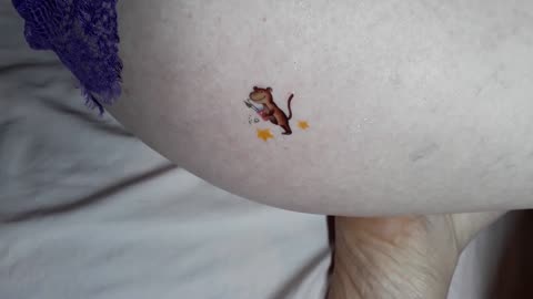 Hippopotamus temporary tattoo sticker magic art design