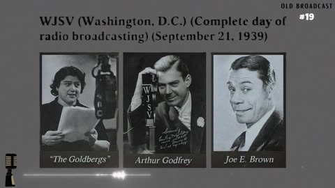 1939 Radio: WJSV Broadcast Day Pt 19 - Louis Prima's Swing & European News Wrap, OTR Capsule