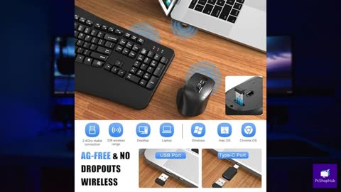 Wireless Keyboard and Mouse Combo - XSUTIC