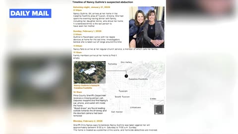 Kidnappings the New Normal? The Story of Nancy Guthrie