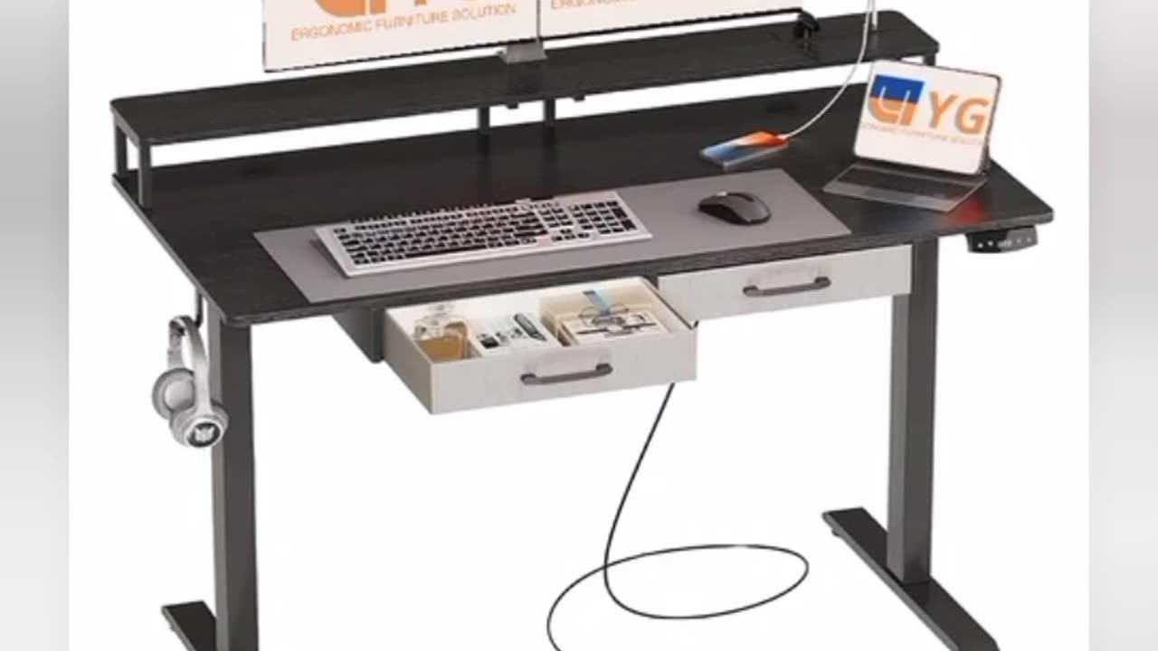 Electric standing desk