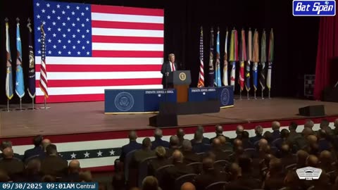 President Trump War Department Address ~ Quantico Va. ~ September 30 2025