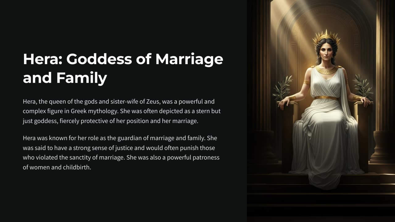 Hera: Goddess of Marriage and Family