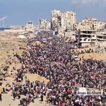 GAZA - IN DUE ORE RIENTRATI NEL NORD OLTRE 200MILA SFOLLATI (27.01.25)