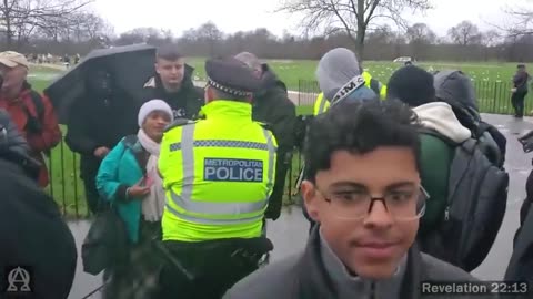 Speakers Corner - a Muslim Complains, He Wants The Police To Stop Shalini - He Then Hits The Camera