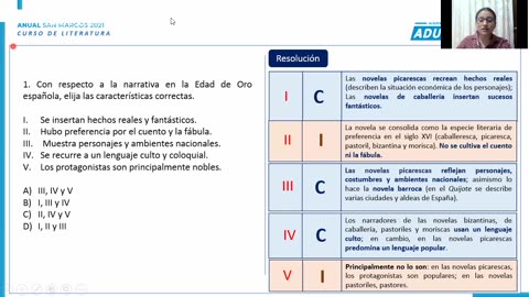 ANUAL ADUNI 2021 | Semana 12 | Literatura S2