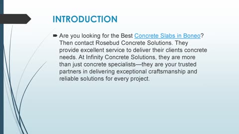 Best Concrete Slabs in Boneo