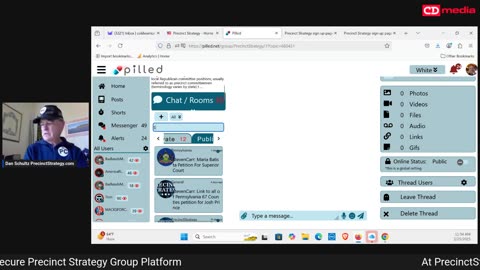 Precinct Strategy Resources Walk-through: Chat Rooms. Dan Schultz February 25 2025