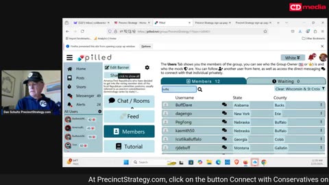 Precinct Strategy Resources Walk-through: Chat Rooms. Dan Schultz February 25 2025