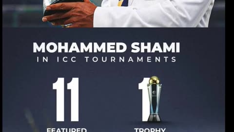 Finally Jinx has been broken and One ICC Trophy for Shami. Good luck to Shami