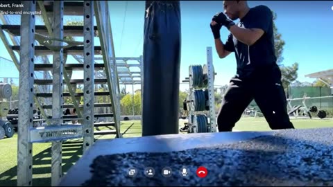 Choy Lee Fut kung fu heavy bag training