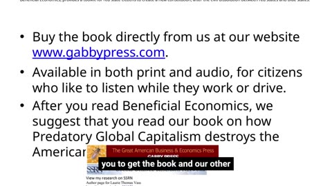 Gabby Press Power Point #9 Economic Solutions to America’s Irreconcilable Political Polarization