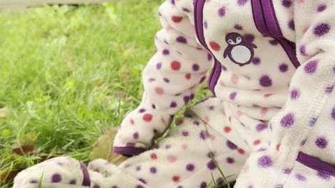 Autumn is here! 🍂 Baby Kayla enjoying the cool breeze and golden leaves