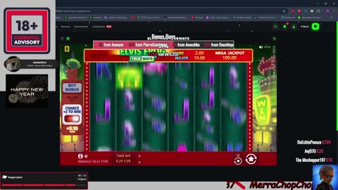 036|| Happy New Year!!<3 || Chop or get Chopped|| #slots #casino #bonusbuys #raise #geld #win #laugh