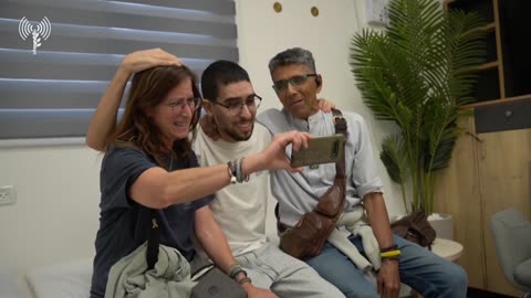 "It's over": Eviatar David on his first meeting with his parents (Photo: IDF Spokesperson)