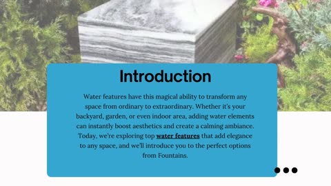 Top Water Features That Add Elegance to Any Space