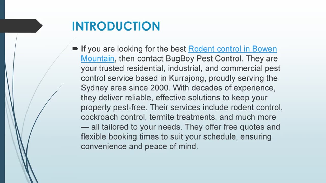 Best Rodent control in Bowen Mountain