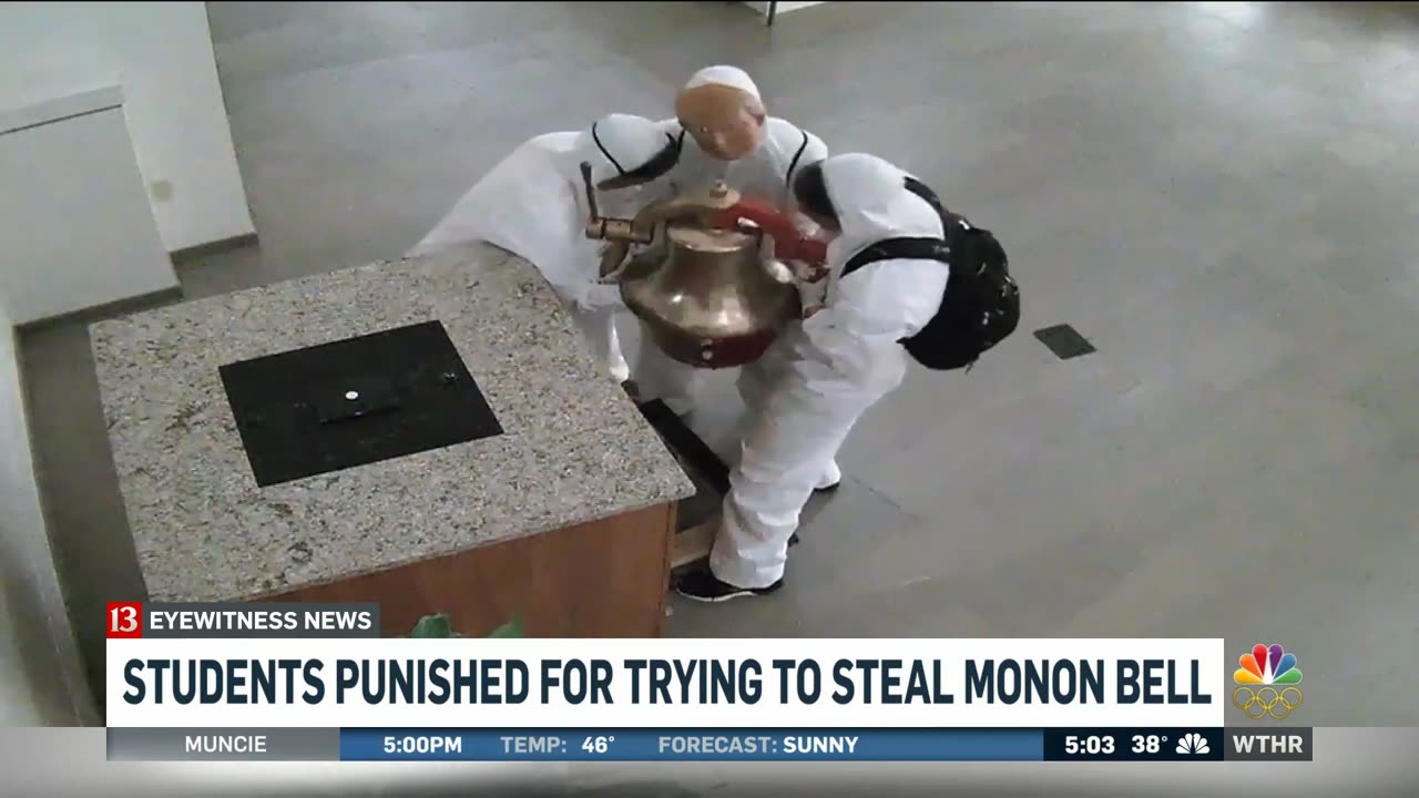 November 4, 2017 - Wabash Students Learn Their Punishment for Monon Bell Heist Try