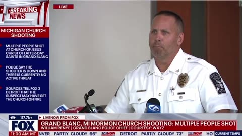 Grand Blanc Police Chief says 40 year old male drove his vehicle through the front doors