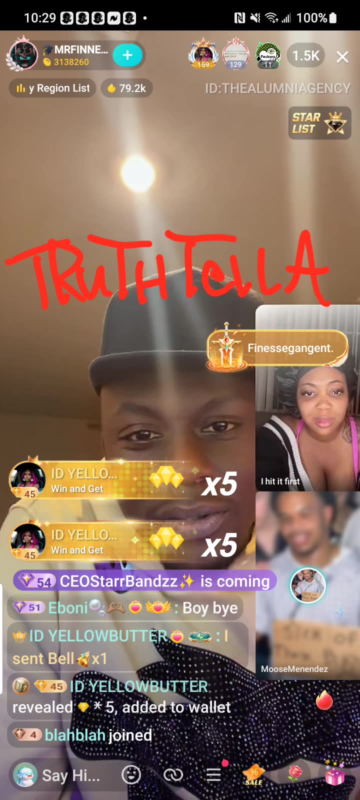 FINESSE & PRETTYNEXTDOOR LINE UP THEN SHE JOINS HIS LIVE