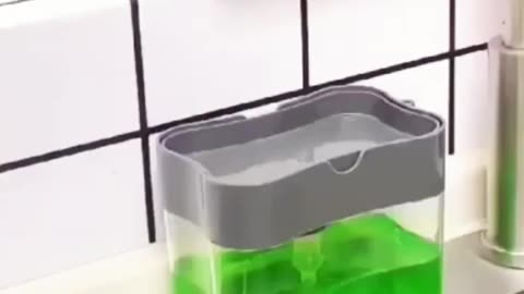 dish soap Dispenser with sponge holder