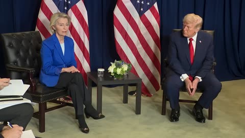 President Trump Holds a Meeting with the President of the European Commission, September 22, 2025