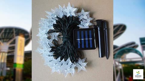 Huacenmy Outdoor Solar Star String Lights