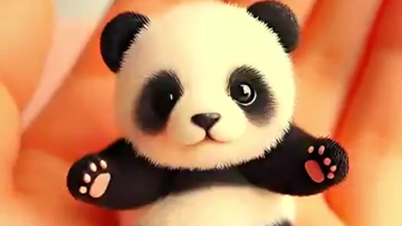 Panda-monium! 🐼 Watch this baby panda living its best life and stealing the show with its cuteness.