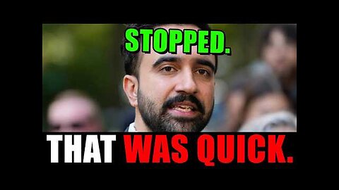 Zohran Mamdani has been STOPPED.