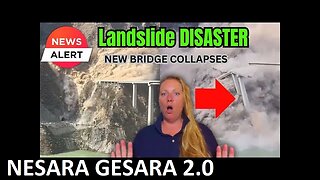 BRAND NEW Hongqi Bridge COLLAPSES in China during MASSIVE landslide caught on Video -MUST SEE !!!!!