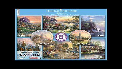 Ceaco 8 in 1 Multipack Thomas Kinkade (2) Round Review