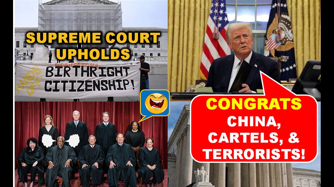 Supreme Court Rules Against Trump on Birthright Citizenship. BOOO! 👎🙄🍅🍅🍅