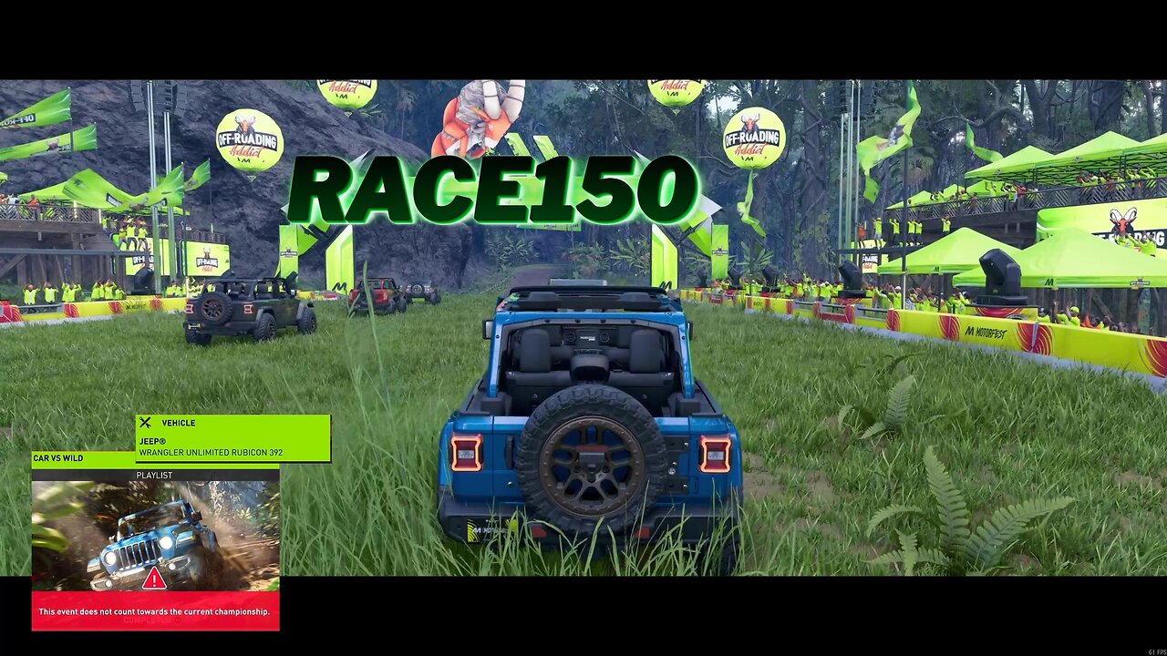 Race150 Car vs Wild Crew Motorfest